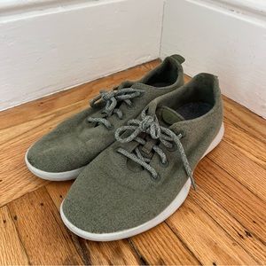 Allbirds Wool Runners Comfort Shoes Sneakers Olive Green Men's Size 10